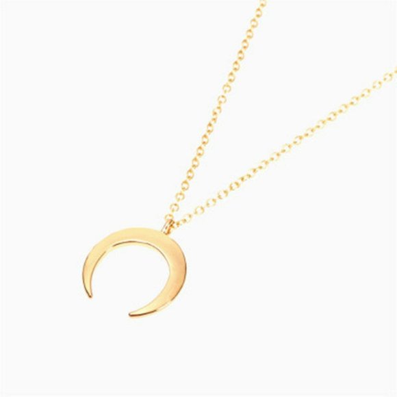 NWOT Gold Eclipse Necklace - Picture 3 of 5